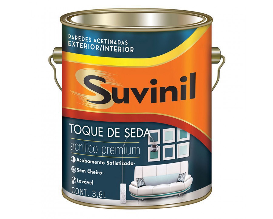 Tinta toque de seda branco suvinil 3,6 lts