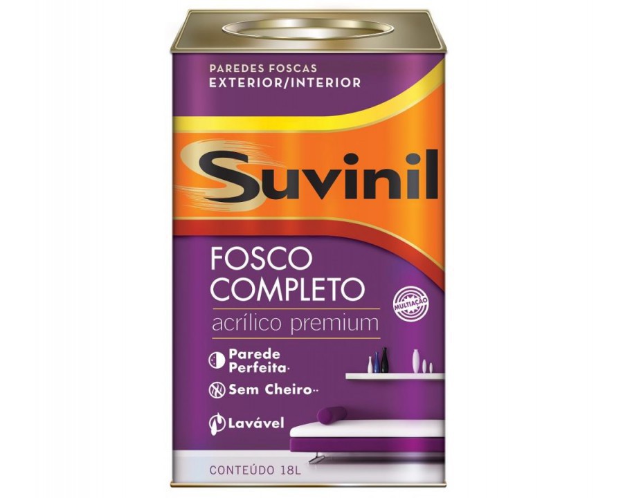 Tinta fosco completo branco suvinil.18lt 53398863