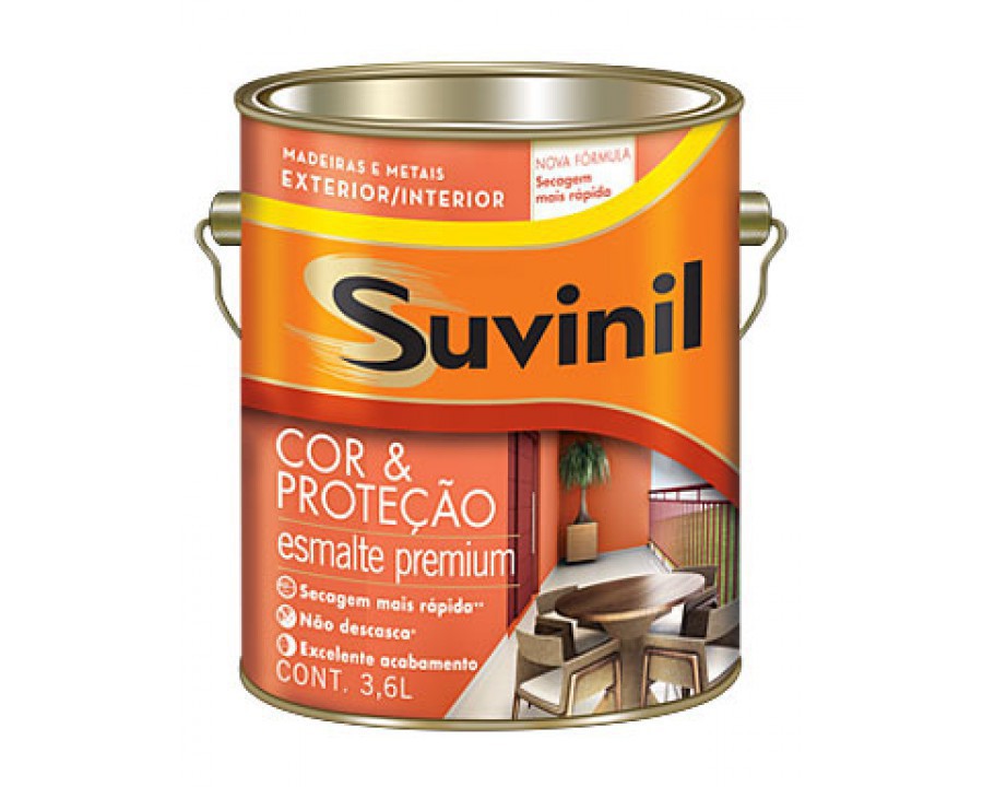 Tinta esmalte suvinil cor e protecao br.3,6 lt branco