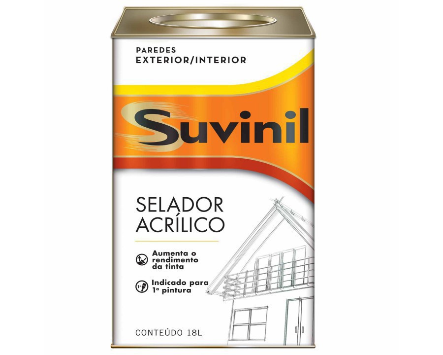 Selador acrilico suvinil.18 lt 53445291