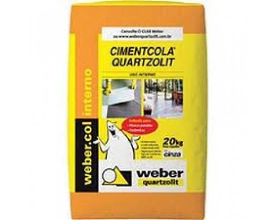 Argamassa quartzolit ac1 20kg cinza