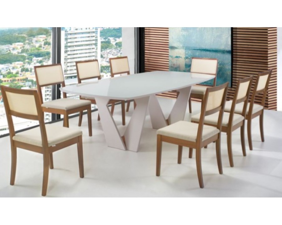 Mesa herval jantar mad 5315_190x110 084 084/079 vidro 190x110 off white 4mm 50077335