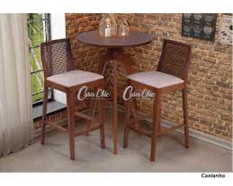 Mesa scapin bistro grecia castanho 025446