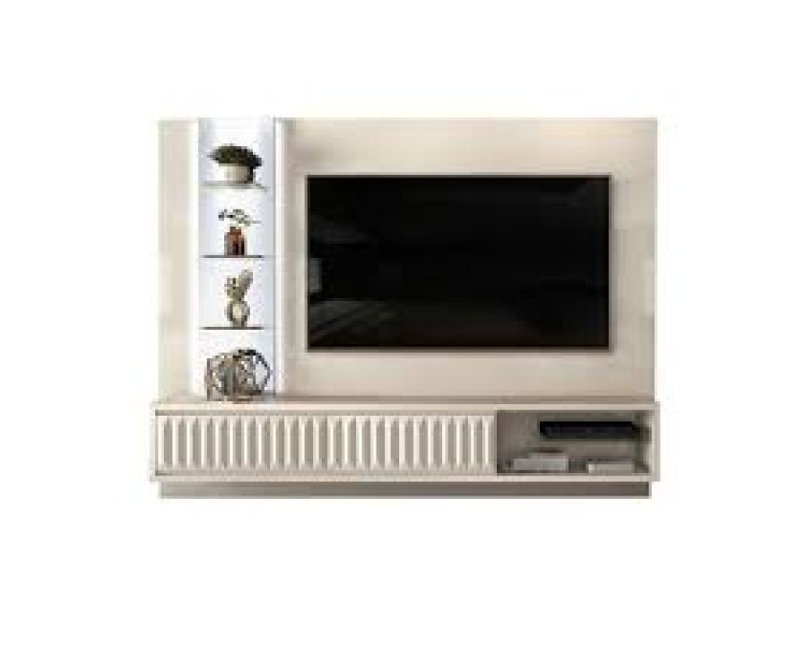 Painel dj lippi com led 3d diamante off white/off white 18657.174