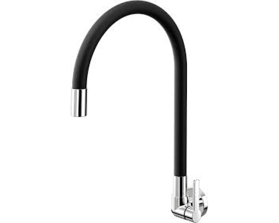 Torneira Docol galiflex cozinha parede chrome/black 00967457